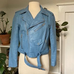 ZARA Faux Leather Biker Jacket